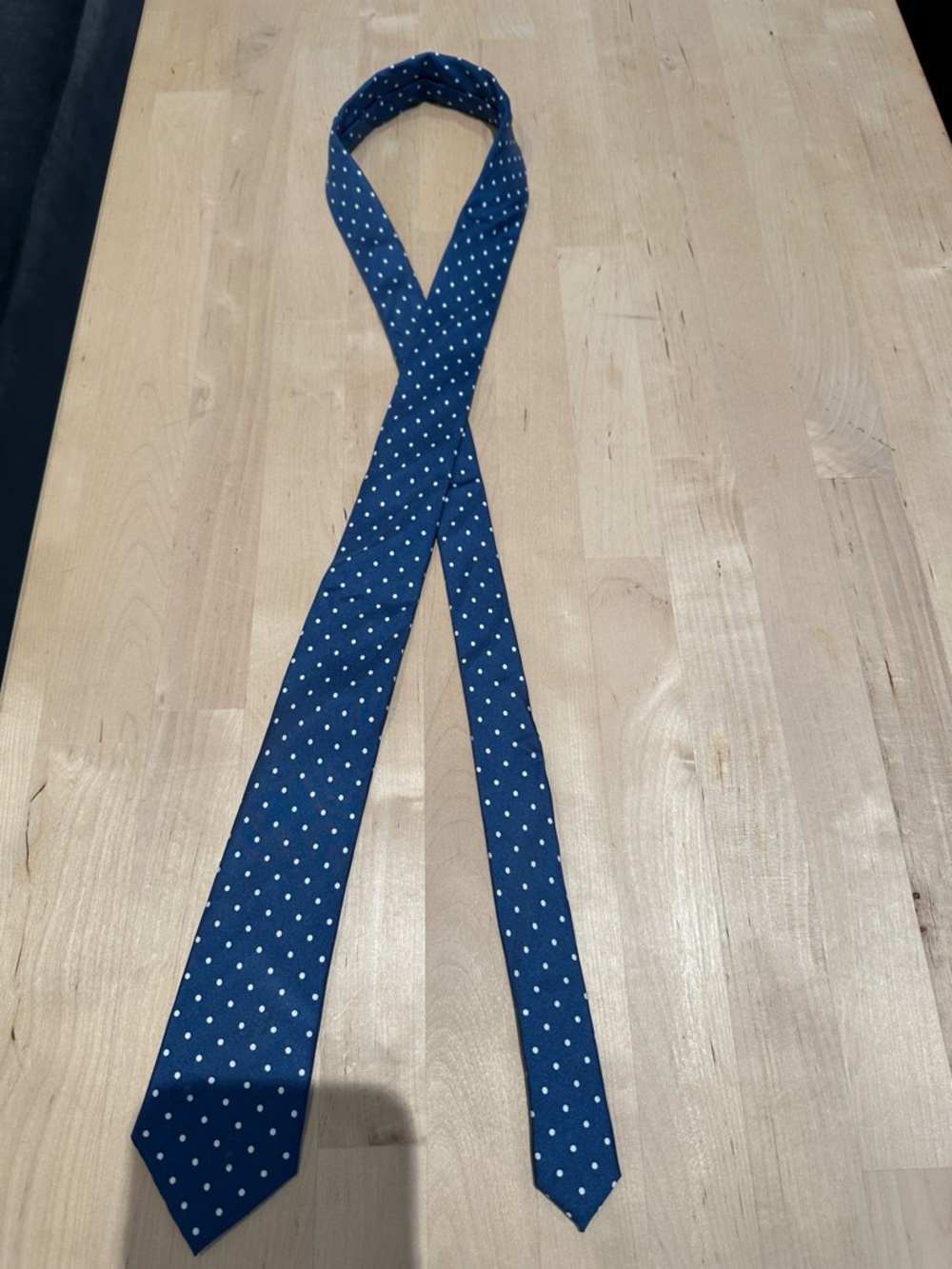 Crewcuts Blue Polka Dot Slim Tie
